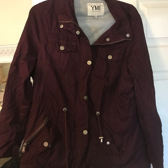 Wine colored outerwear jacket - Picture 1 of 2